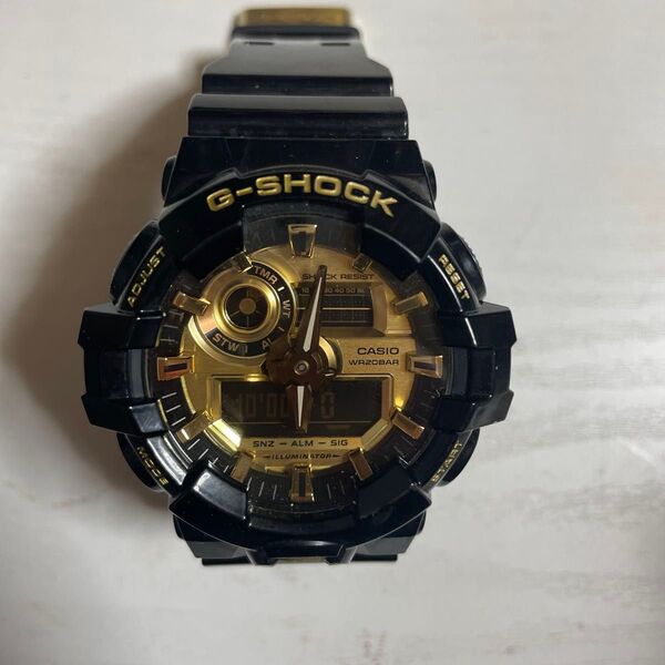 CASIO G-SHOCK カシオ ジーショック GA-710GBガリッシュブラック ゴールド
