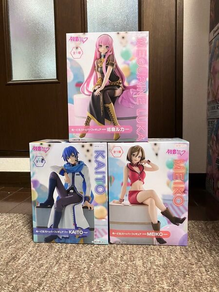 初音ミク ぬーどるストッパーフィギュア 巡音ルカ MEIKO KAITO 3体セット