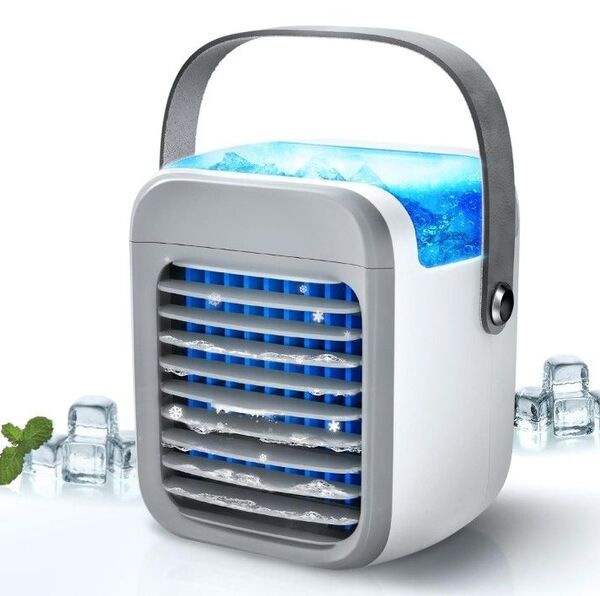 定価21889円!!冷風機 強力送風 USB充電式 卓上 氷入れ水冷エアコン