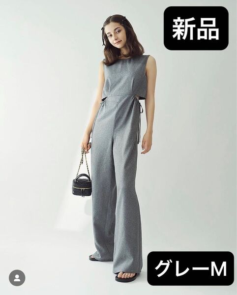 タグ付き新品 しまむら 2pink 2PINK サロペット オールインワン グレー M
