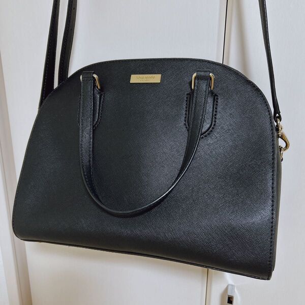 kate spade バッグ 黒 ハンドバッグ ショルダーバッグ トートバッグ レザー 肩掛け 2WAYバッグ ブラック 鞄