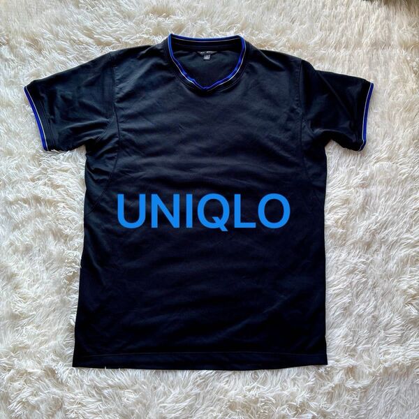 UNIQLO ユニクロ ドライメッシュ Tシャツ スポーツウェア 半袖カットソー ブラック Lサイズ