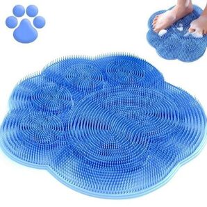 足洗いマット 足ブラシ 足用石鹸 フットブラシ 抗菌 足臭い対策グッズ 角質除去 角質取り 滑り止め ブルー