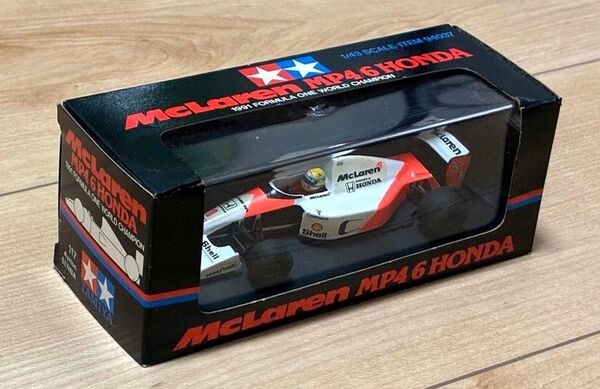 【レア品】タミヤ 1/43 McLaren MP4/6 HONDA 1991年ワールドチャンピョン アイルトン・セナ ミニカー
