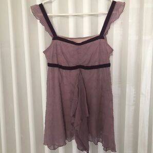 カールパークレーン新品未使用ノースリーブトップス パープル