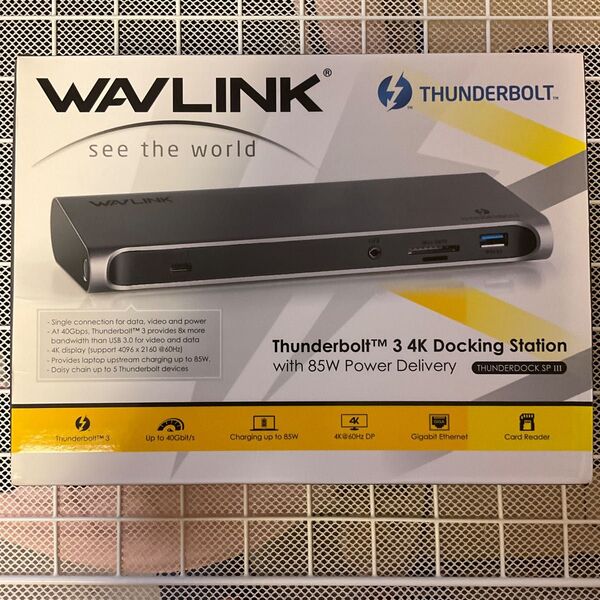 WAVLINK Thunderbolt 3 4Kドッキングステーション THUNDERDOCK SP III