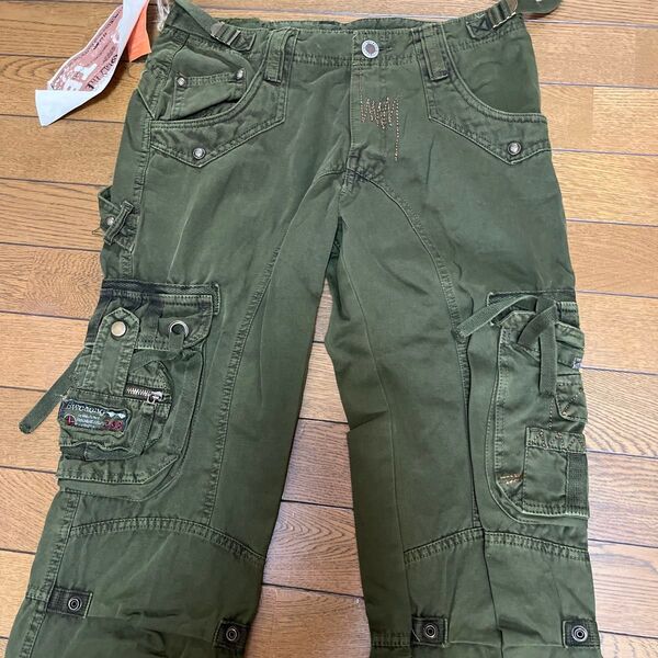 TBJタグ付き新品パラシュートパンツ・コンバットパンツ ・カーゴパンツ