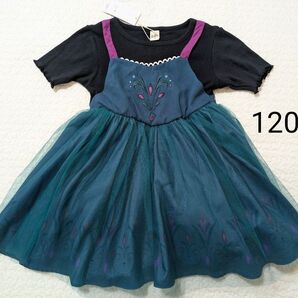 【新品】リトシー なりきり アナ雪 戴冠式 エルサ ワンピース 120㎝