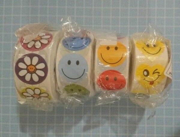 ごほうびシール スマイルシール ニコちゃんシール ロールシール 4ロール