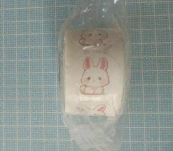 ギフトシール ごほうびシール ご褒美シール うさぎさんシール うさぎちゃんシール ロールシール 1ロール