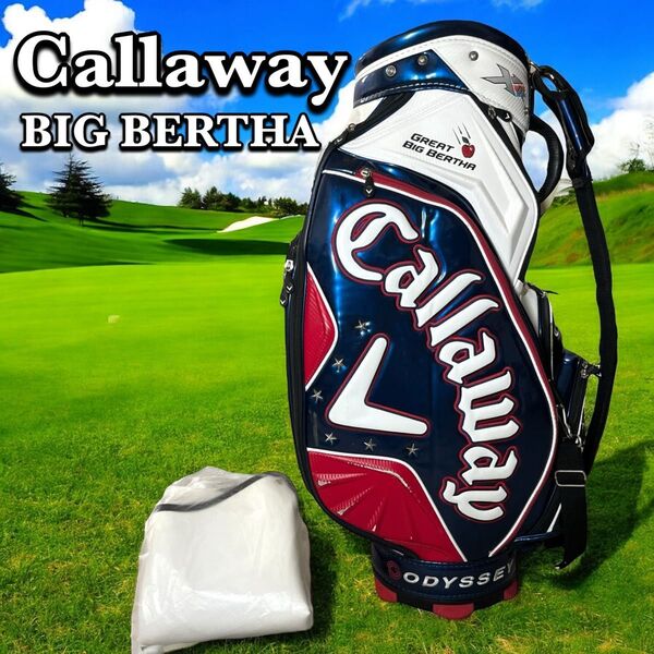 【貴重】Callaway キャディバッグ ツアープロモデル グレートビッグバーサ ゴルフ エナメル キャロウェイ
