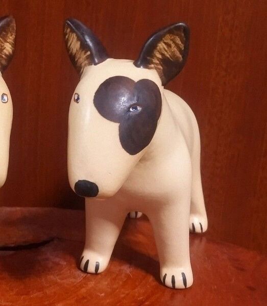 リサラーソン ケンネルブルテリア 左目ブチ 北欧 美品