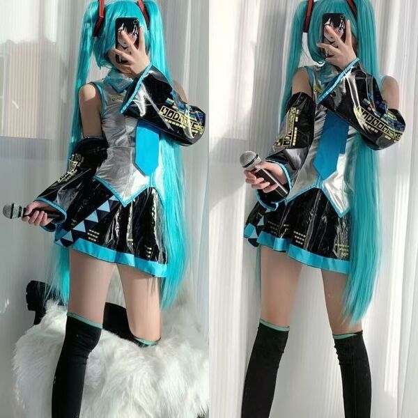 スプレ衣装 初音ミク Lサイズ コスチューム ボーカロイド キャラ 人気 アニメ コスプレ衣装