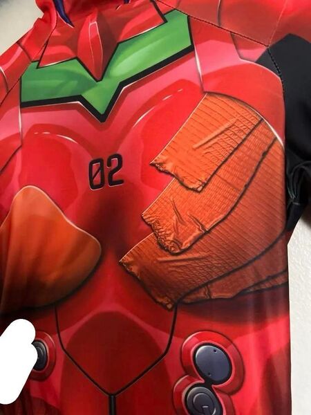 エヴァンゲリオン アスカ プラグスーツ ボディスーツ S コスプレ 全身