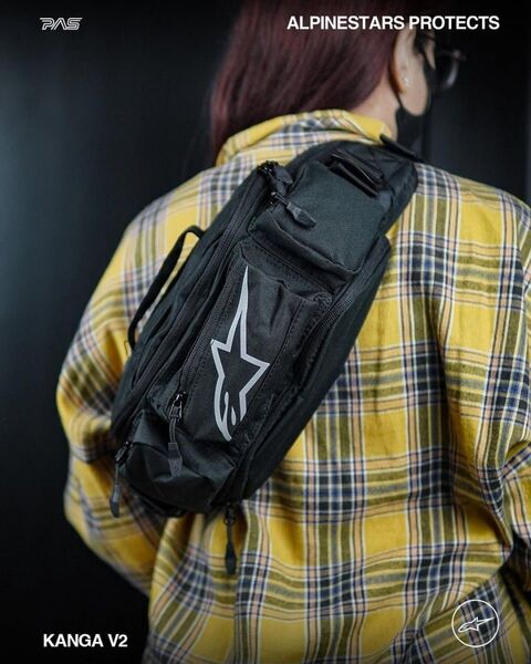 新品 alpinestars ウエストバッグ カンガ V2ヒップバッグ バイク 黒 オートバイ/ウェア