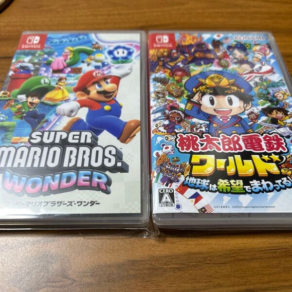ニンテンドーswitchソフト スーパーマリオワンダー 桃太郎電鉄ワールド