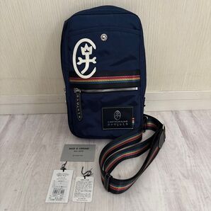 CASTELBAJAC ショルダーバッグ レインボーライン ネイビー 未使用に近い
