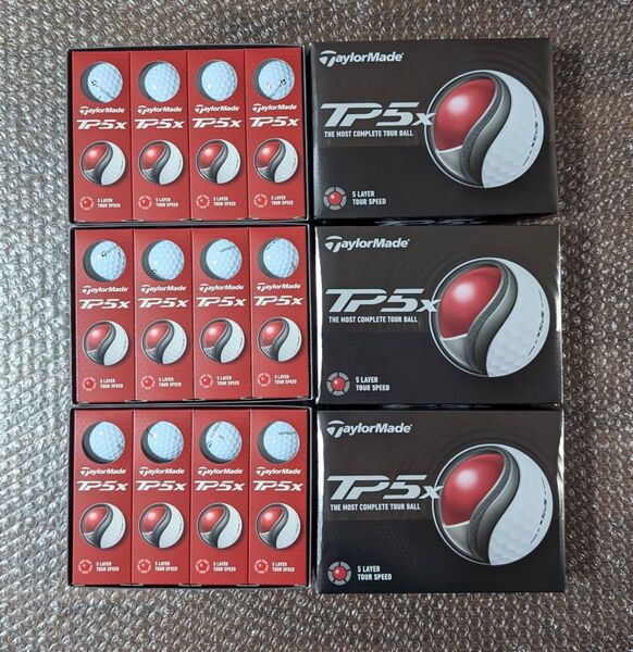 新品 テーラーメイド TP5x ホワイト 2024年モデル 3ダース