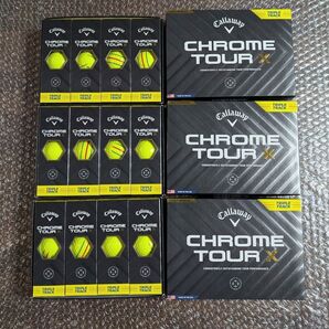 新品 キャロウェイ クロムツアーX イエロー トリプルトラック 3ダース