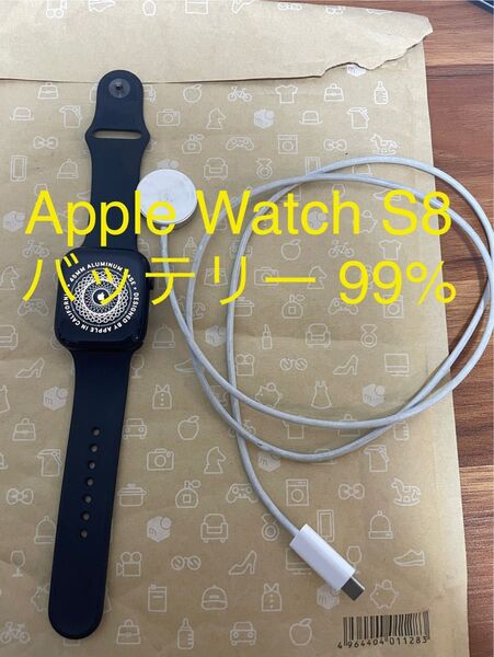 Apple Watch Series 8 GPS + Cellular アルミニウム 45mm ミッドナイト 動作確認済み