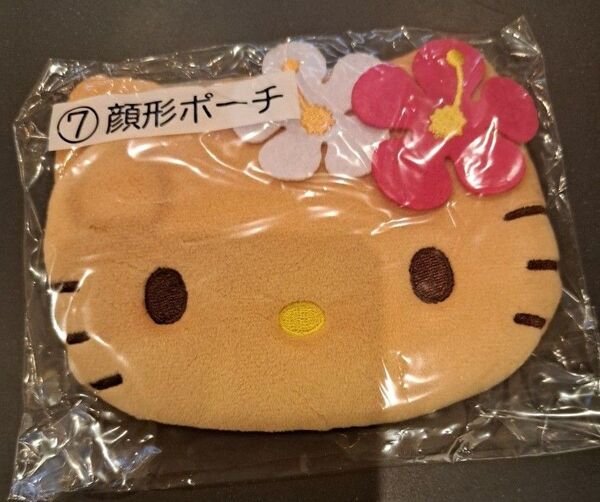 ハローキティ くじ キティ キティちゃん 顔形ポーチ 日焼けキティ 当たりくじ 一番くじ