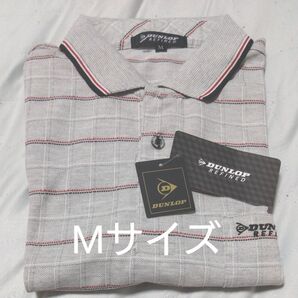 ①DUNLOP REFINED ダンロップ リファインド メンズ 半袖 ポロシャツ 襟付き Mサイズ