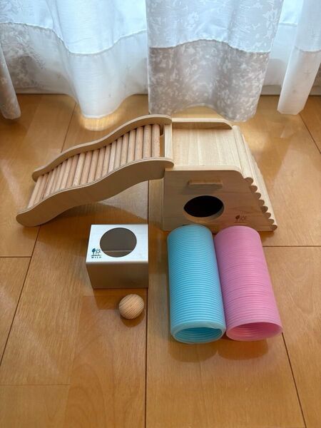 《トイレ追加》ハムスター飼育グッズ ハウス はしご 冷感キューブ トンネル おもちゃ