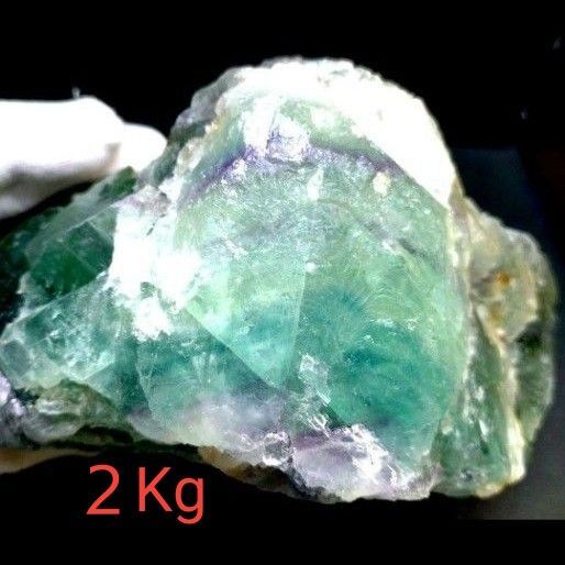 【割引特価】ファントムフローライト原石 特大2Kg 天然石 パワーストーン
