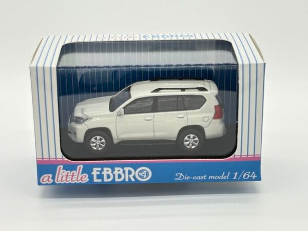 EBBRO エブロ 1/64 ランドクルーザープラド ホワイト 開封済新品(撮影の為) レア品