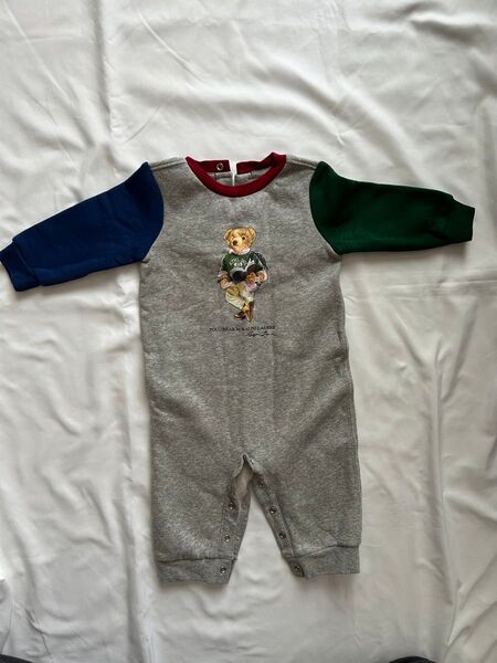 Ralph Lauren ラルフローレン ポロベア ロンパース 裏起毛 6m表記