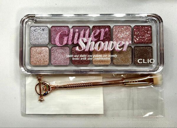 クリオ CLIO プロアイパレット エアー100/グリッターシャワー★限定未使用ブラシ付き★