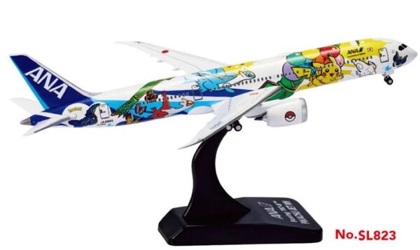 ANAポケモンB787-9 PIKACHU JET ピカチュウジェット機内販売 模型 フライングホヌHonu 全日空モデルプレーン