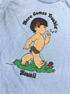 古着 19907 Mサイズ Tシャツ Hawaii ハワイ USA ビンテージ オリジナル vintage 60 70 80 ハワイ 子供