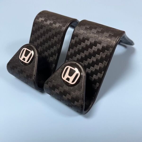 本田 ホンダ HONDA カーフック ヘッドレストフック 車用収納 カーボン柄 カーアクセサリー 2個セット