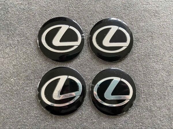 レクサス LEXUS ホイールセンターキャップ アルミステッカー カバー カーアクセサリー 4枚セット