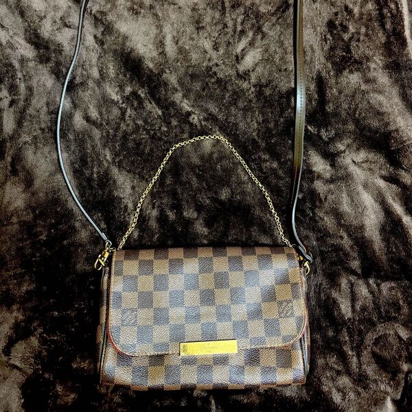 LOUIS VUITTON ルイ・ヴィトン/フェイボリットPM/ダミエ/エベヌ/N41276 ショルダーバッグ