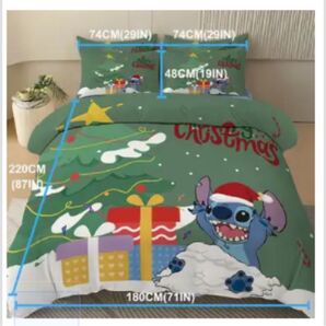 クリスマス スティッチ 寝具セット セミダブル