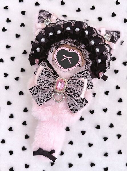 ぬい服/ねこ/オーダー/ヘッドドレス/4