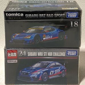 トミカプレミアム スバルBRZ R&D スバルWRX STI NBR 2台セット