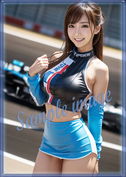 送料無料◇4点で1点無料◇M◇レースクイーン美女◇高画質◇A4◇イラストアートポスター◇11635◇グラビアアイドル写真◇美脚◇実写