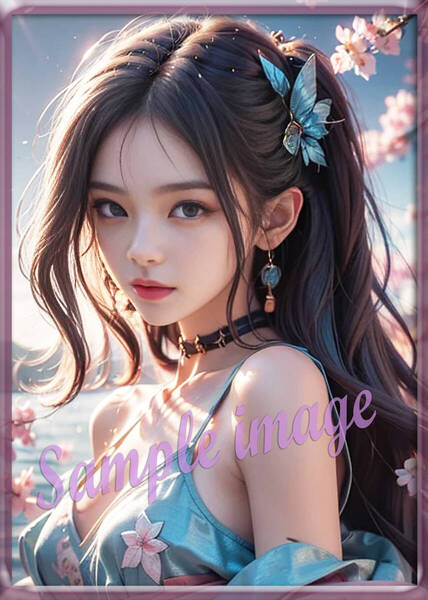 送料無料◇4点で1点無料◇D◇和風美女◇高画質◇A4◇イラストアートポスター◇11558◇グラビアアイドル写真◇美脚◇実写