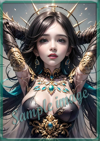送料無料◇4点で1点無料◇E◇2.5次元美女new◇高画質◇A4◇イラストアートポスター◇11407◇グラビアアイドル写真◇美脚◇実写