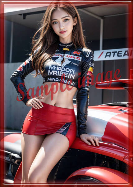 送料無料◇4点で1点無料◇M◇レースクイーン美女◇高画質◇A4◇イラストアートポスター◇11632◇グラビアアイドル写真◇美脚◇実写