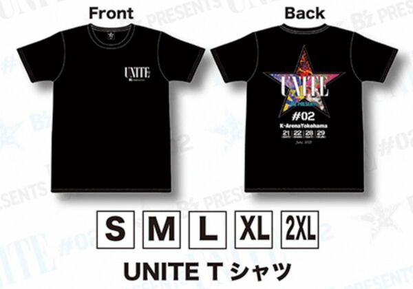 新品未開封 B'z UNITE#02 UNITEブラック Tシャツ Lサイズ