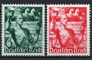 *1938 year Germany third . country - [. right 5 anniversary commemoration ] 2 kind . unused stamp (MNH)(SC#B116-B117)*TJ-1003