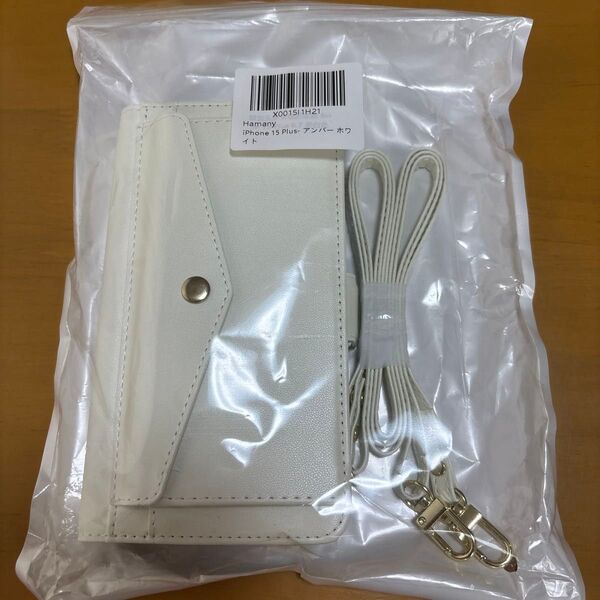 iPhone15plus スマホ ケース レザー調 肩掛け ショルダー 手帳型