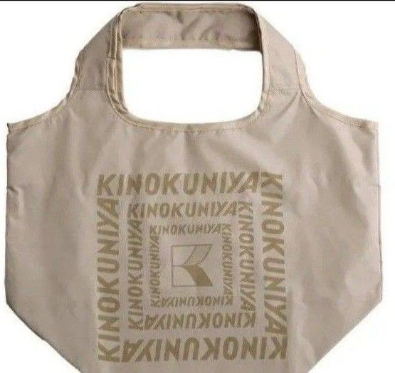 限定・完売品 紀ノ国屋 コンパクトバック(ミルクティー) エコバッグ ベージュ KINOKUNIYA