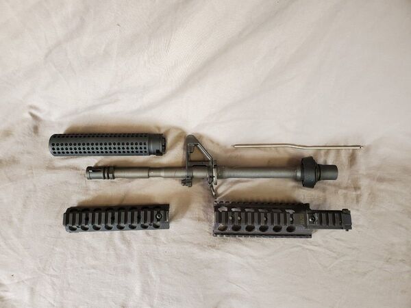実物 KAC RAS2 ハンドガード M4A1 SYSTEMA PTW トレポンアウターバレル一式 QDサプレッサーセット ナイツ