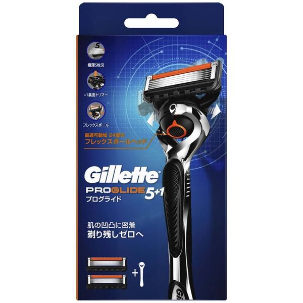 Gillette ジレット プログライド カミソリ 本体 1コ 替刃 2コ付 うち1コは本体に装着済