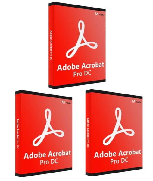 Adobe Acrobat Pro DC(バージョン2019)/Windows版/永続版/USBインスト一ラー・シリアル付(3枚)